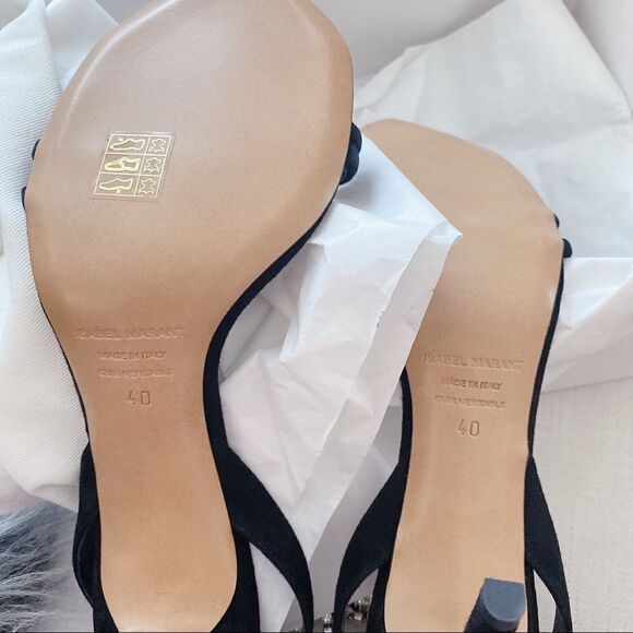 Isabel Marant atura rhinestone fringe suede sandal - Picture 11 of 15